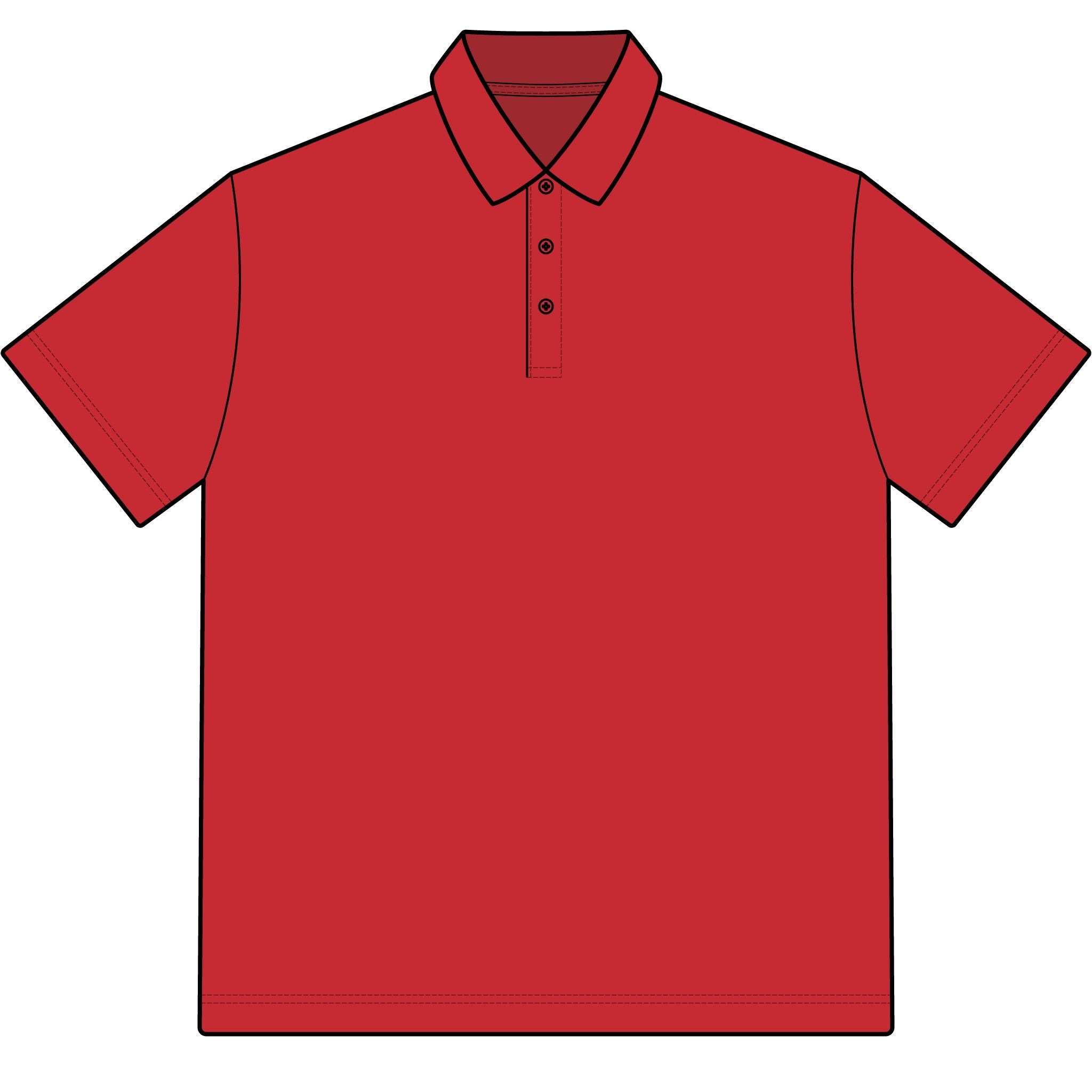Polo Shirt - Embroidered Tiger Logo