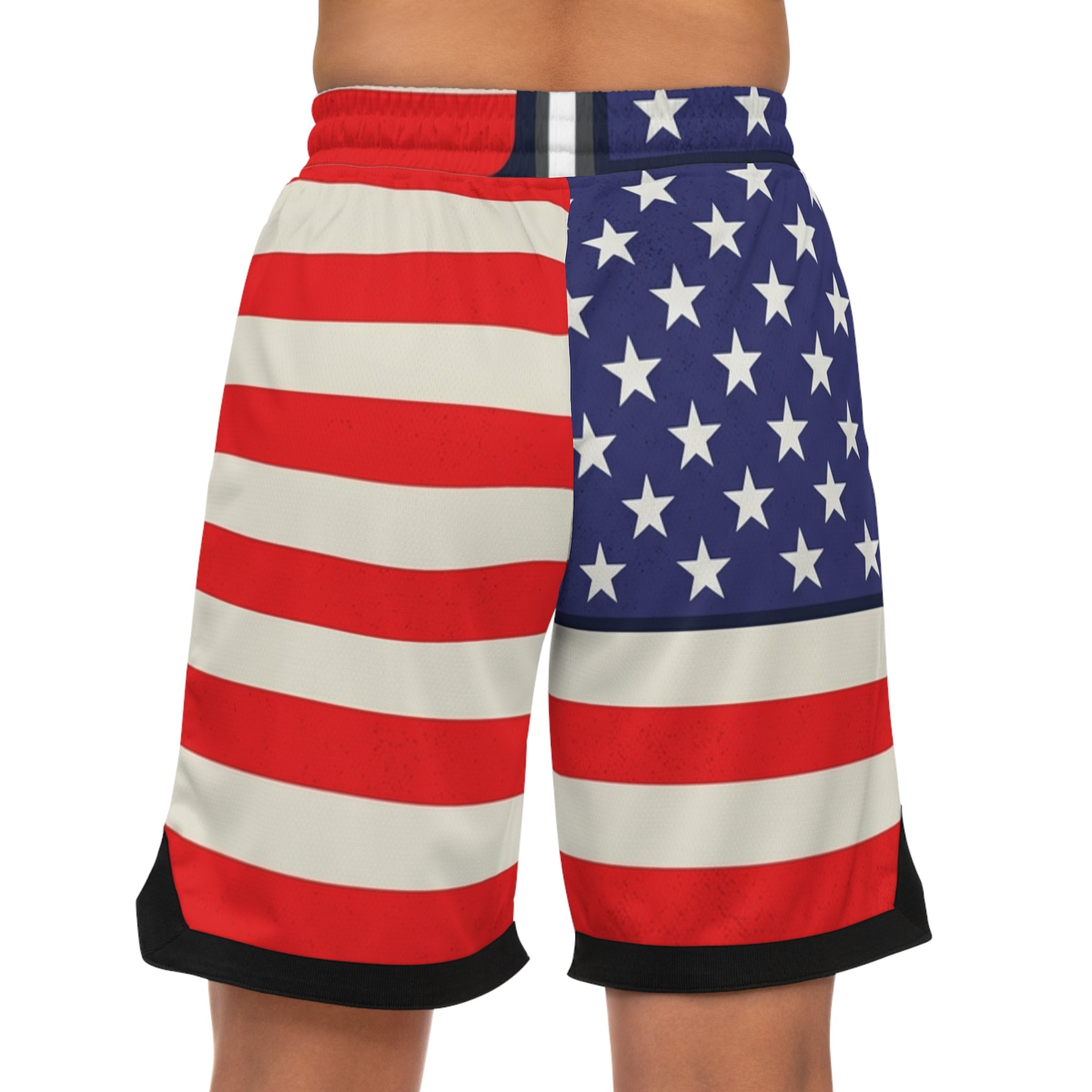 American Flag Basketball Shorts