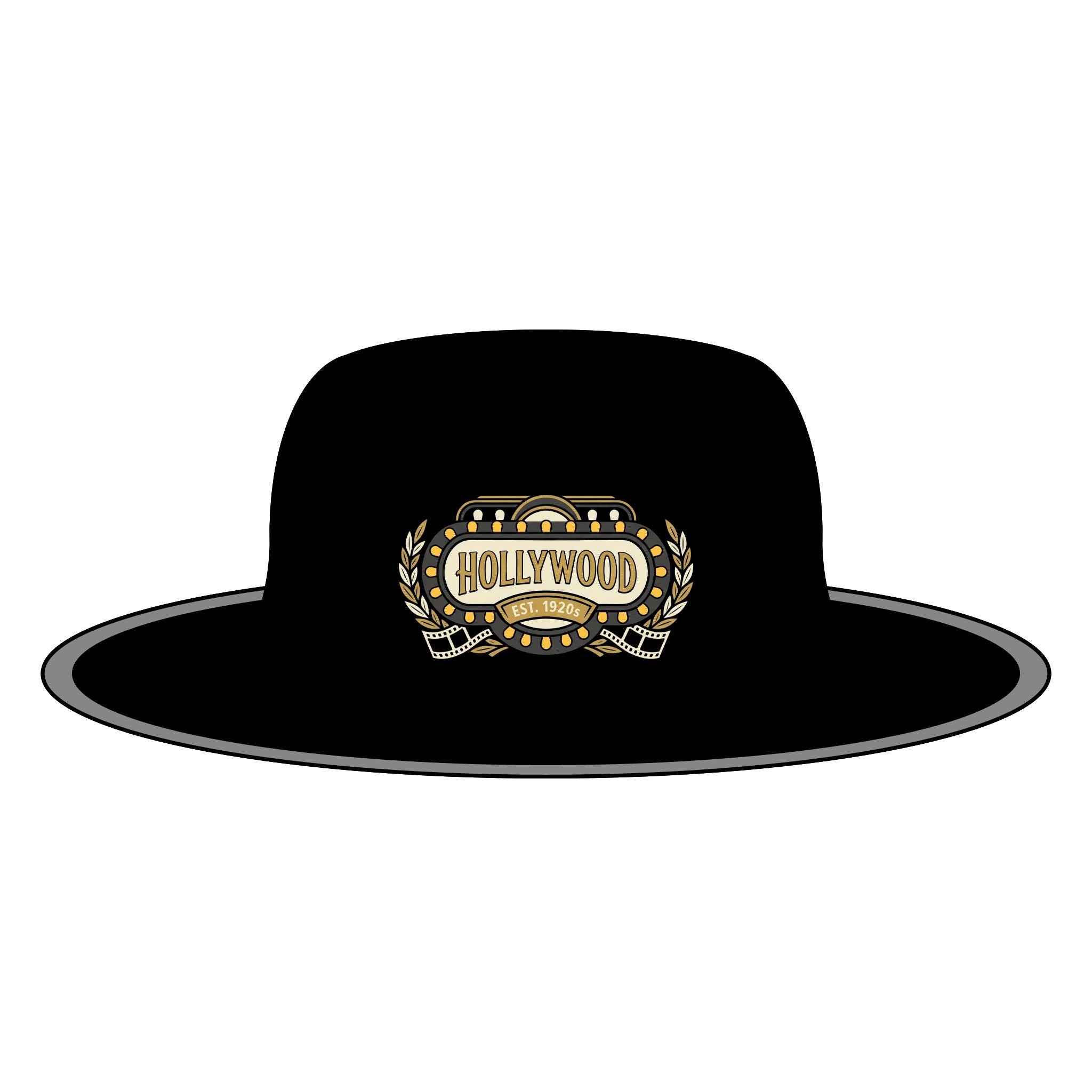Wide Brim Hat — Hollywood Vintage Marquee Logo