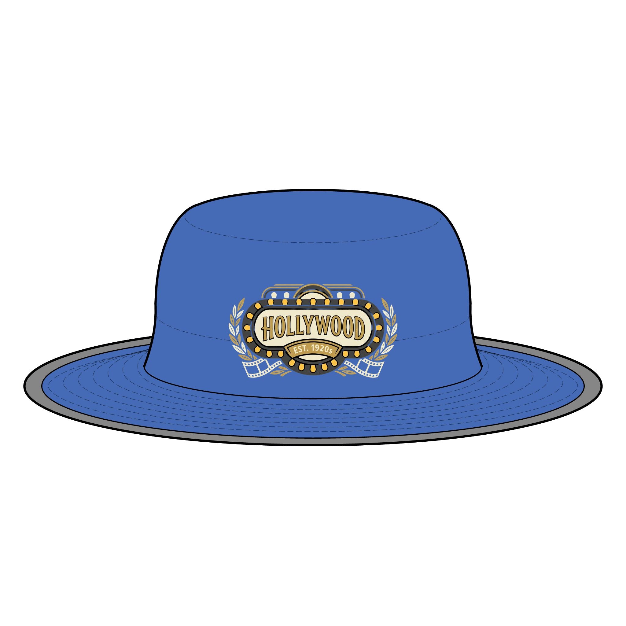 Wide Brim Hat — Hollywood Vintage Marquee Logo