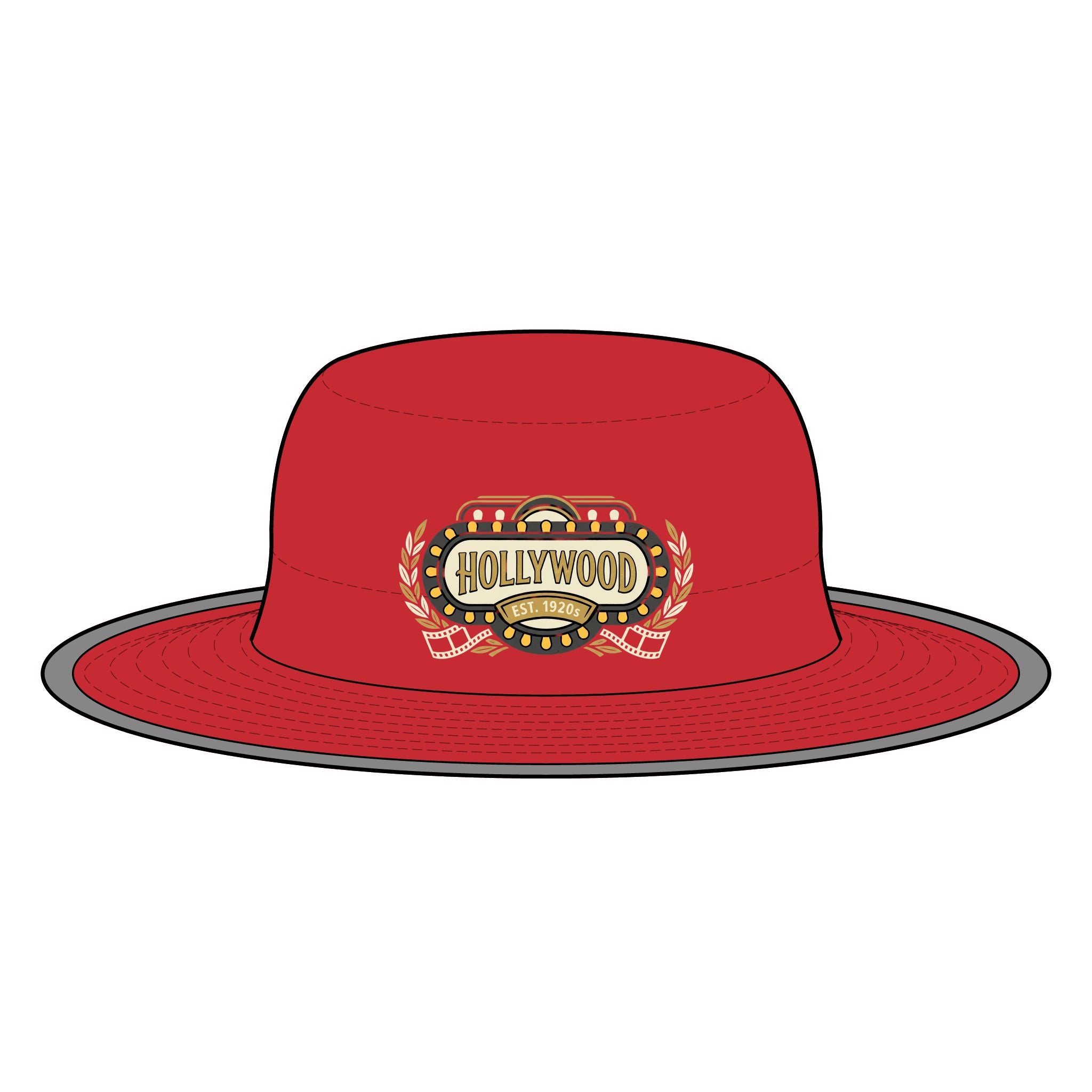 Wide Brim Hat — Hollywood Vintage Marquee Logo