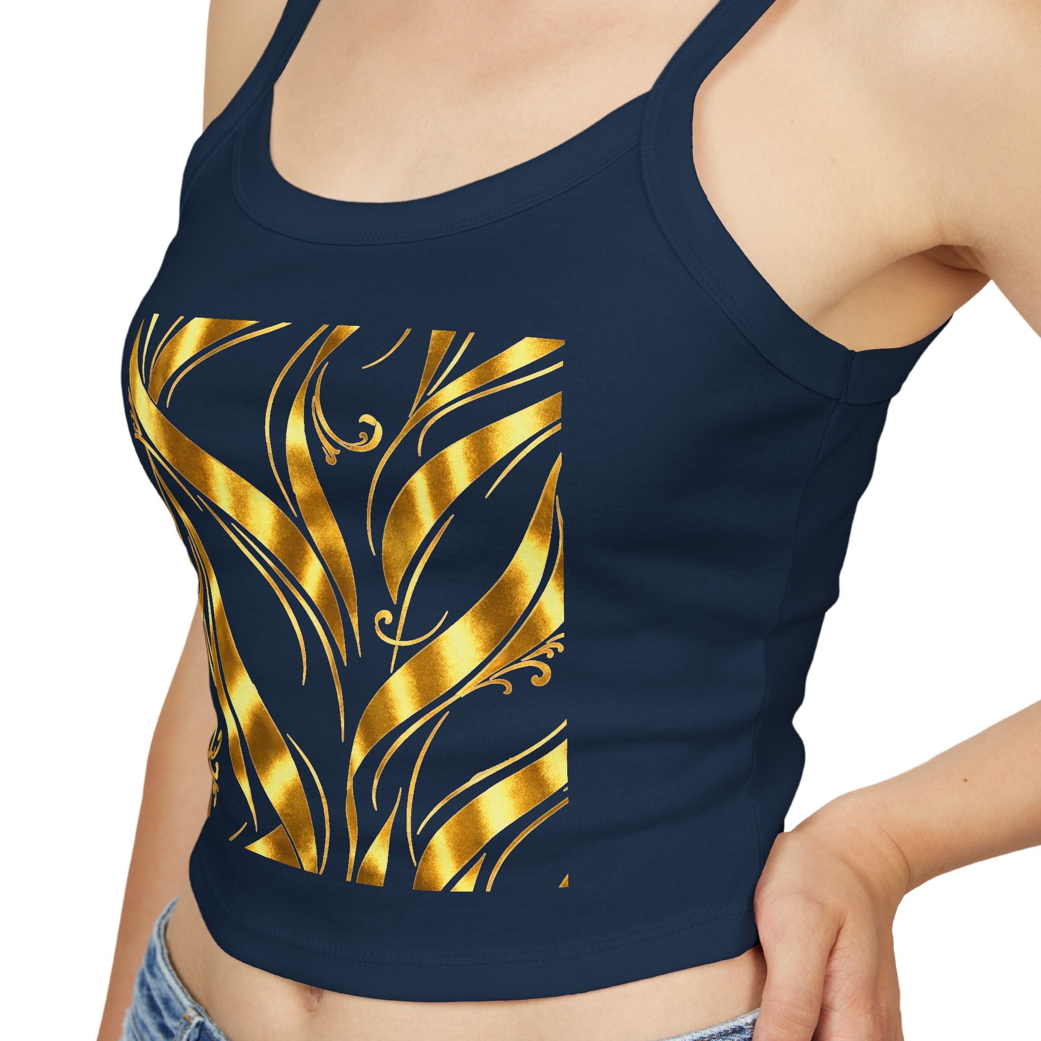 Gold Leaf Abstract Tank Top