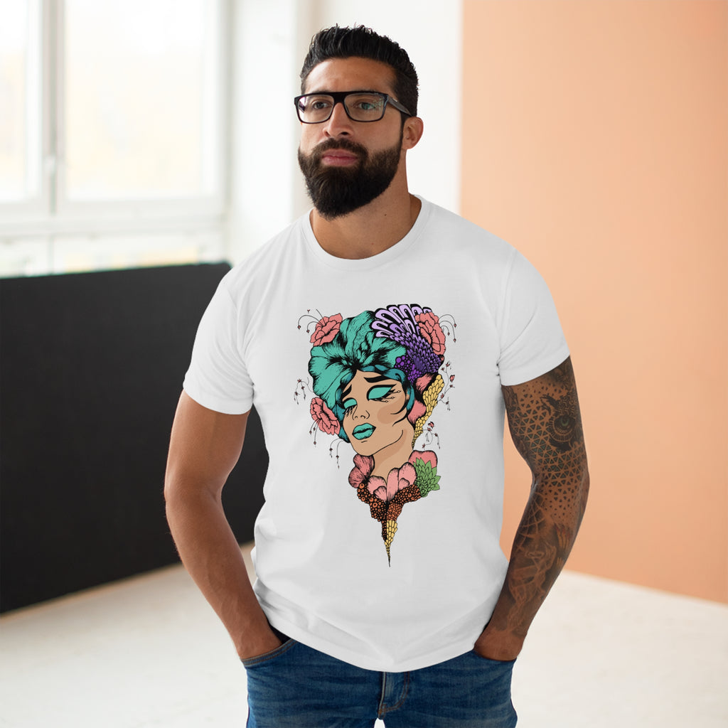 Floral Fantasy Portrait T-Shirt