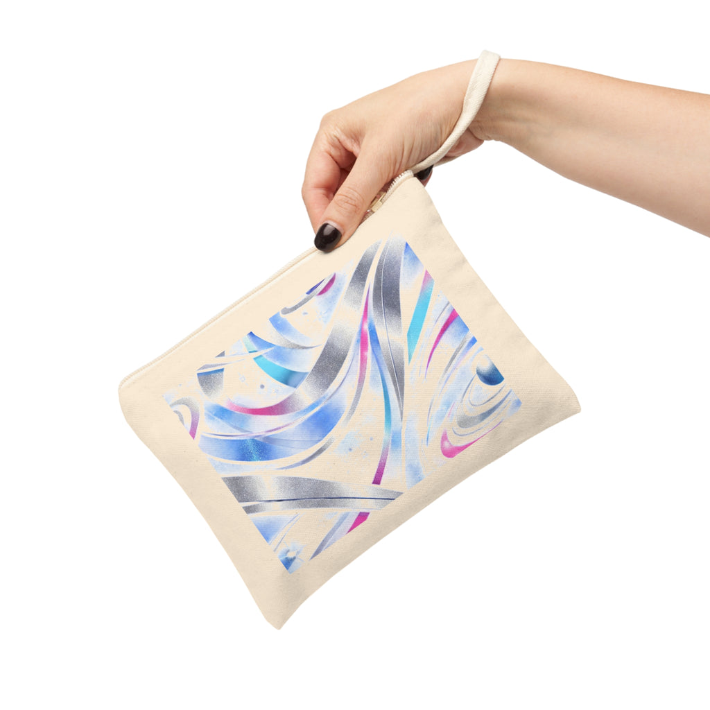 Abstract Swirl Zipper Pouch