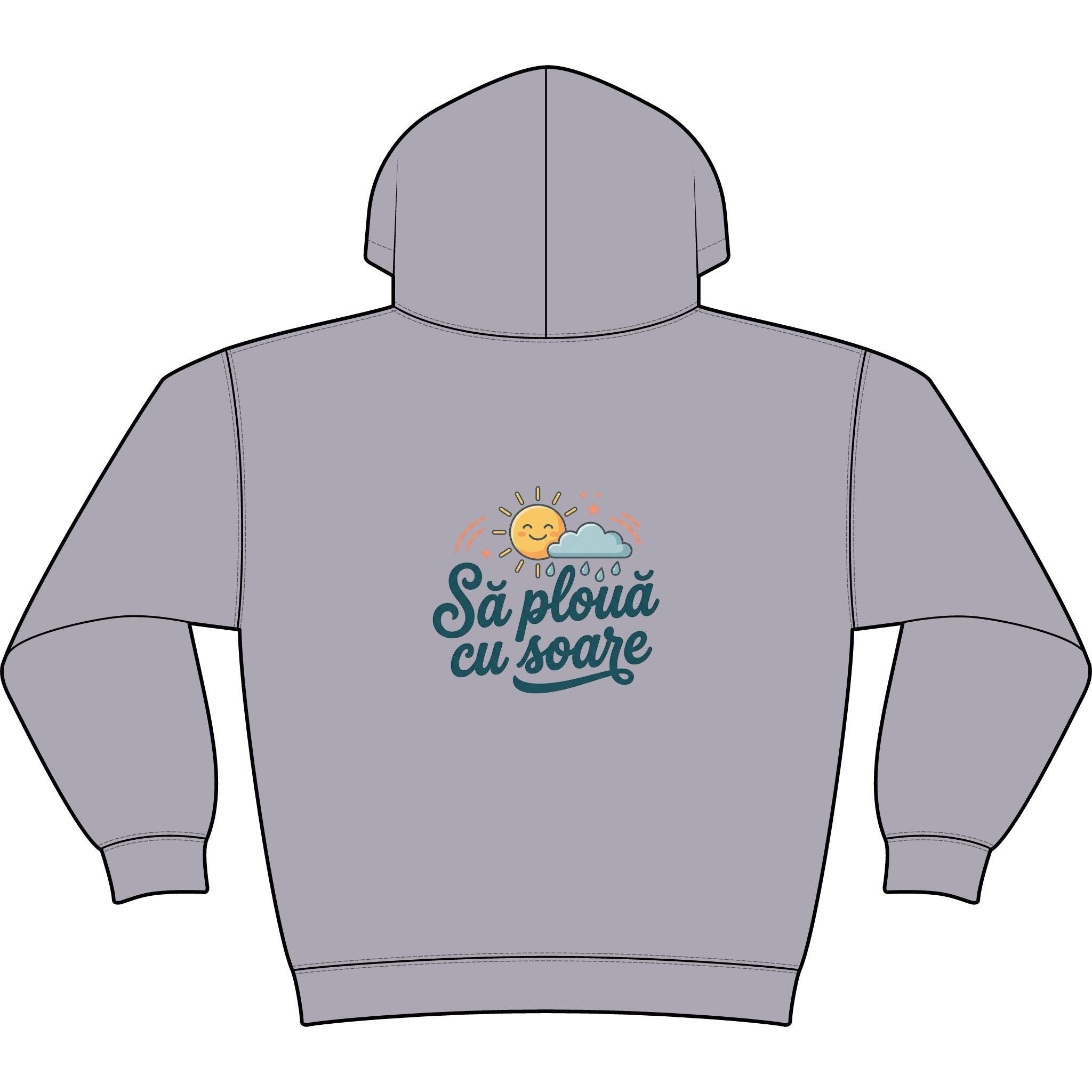 Romanian "Să plouă cu soare" Sun & Cloud Hoodie