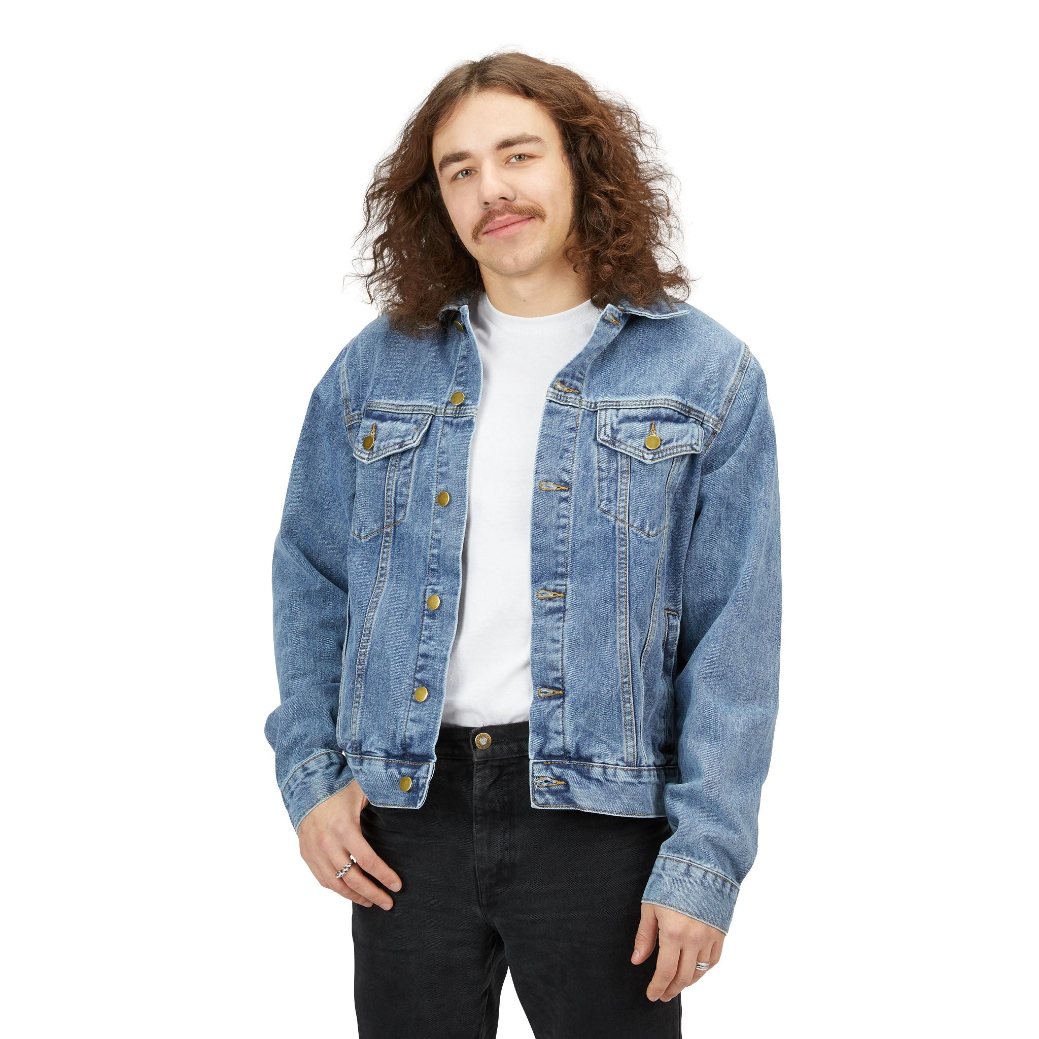 Denim Jacket - 'Savage Mode' Skull Back