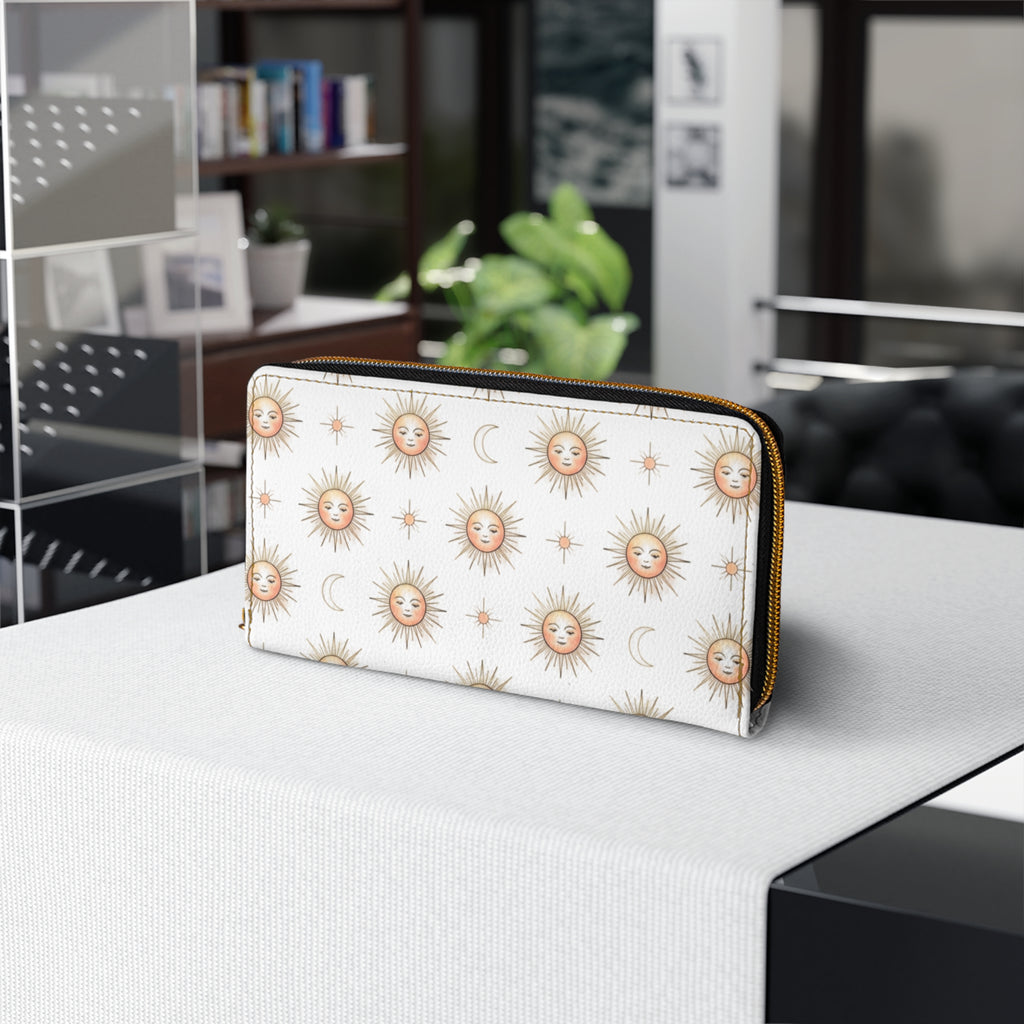 Sun & Moon Zipper Wallet