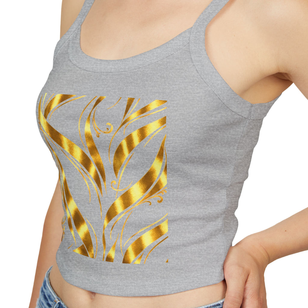 Gold Leaf Abstract Tank Top
