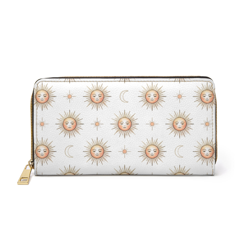 Sun & Moon Zipper Wallet