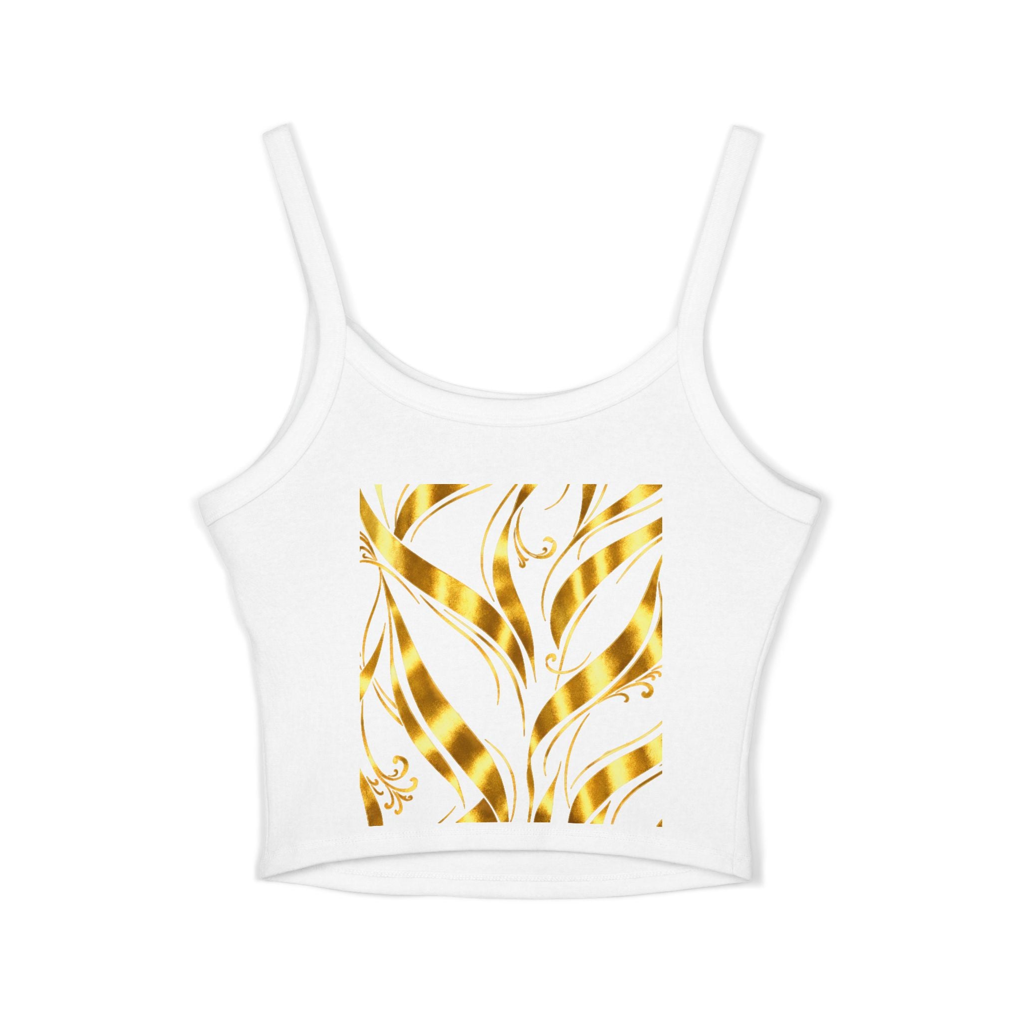 Gold Leaf Abstract Tank Top
