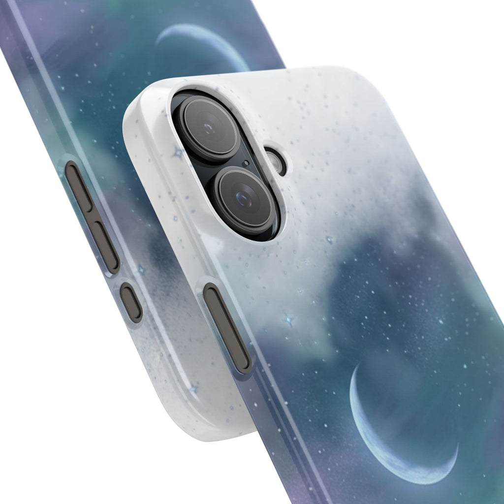 Phone Case – Night Sky Moon & Lake Artwork