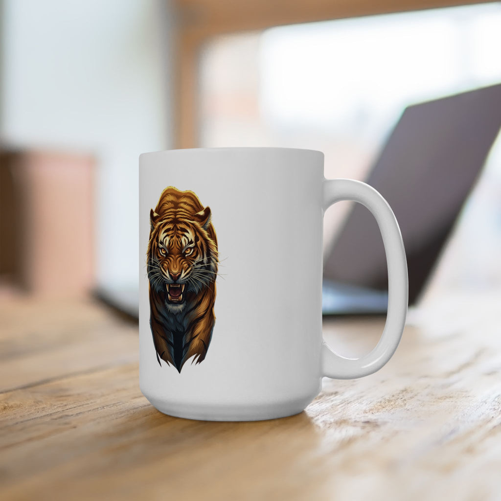 Roaring Tiger Ceramic Mug — Coffee Cup (11oz, 15oz)