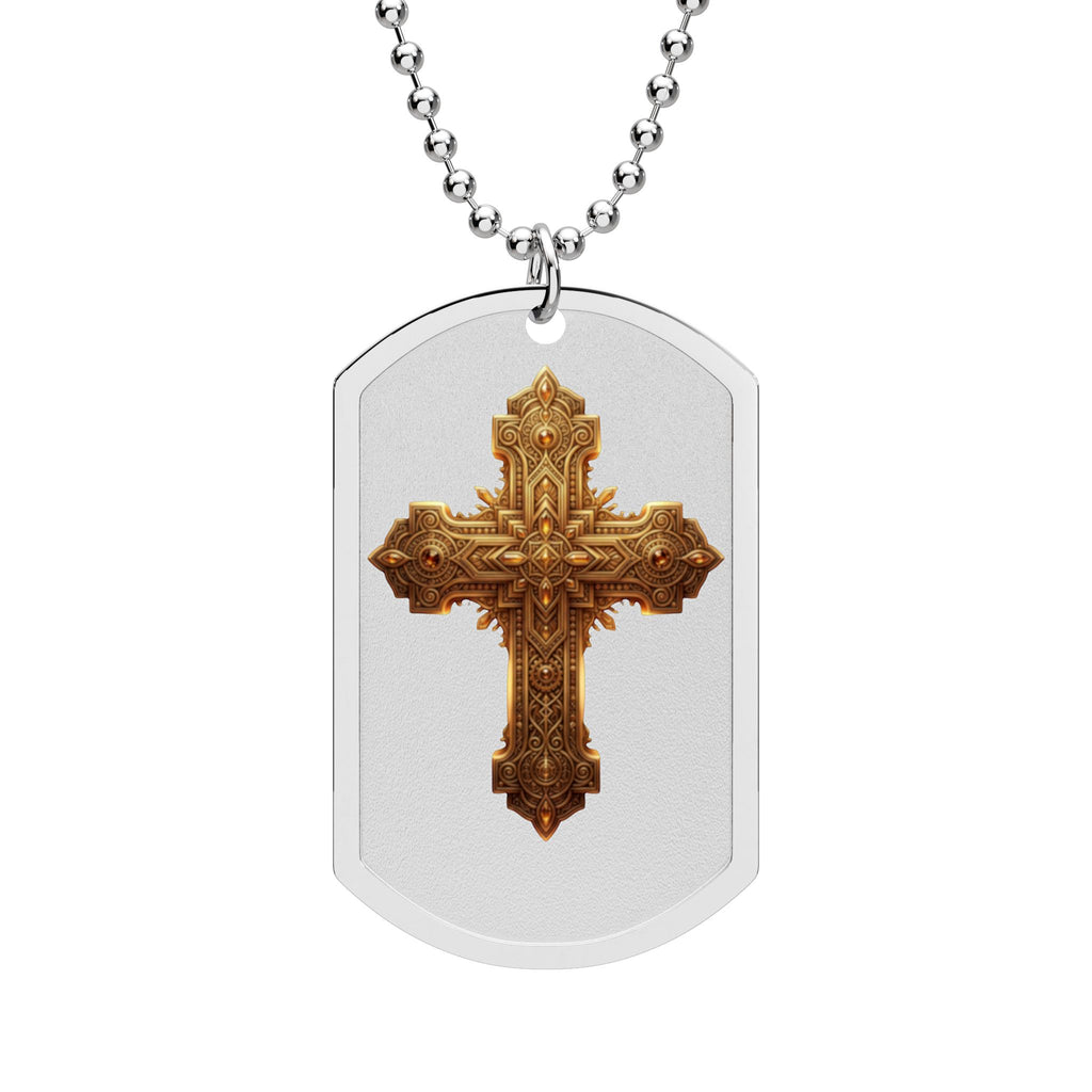 Necklace — Religious Pendant Gold Cross