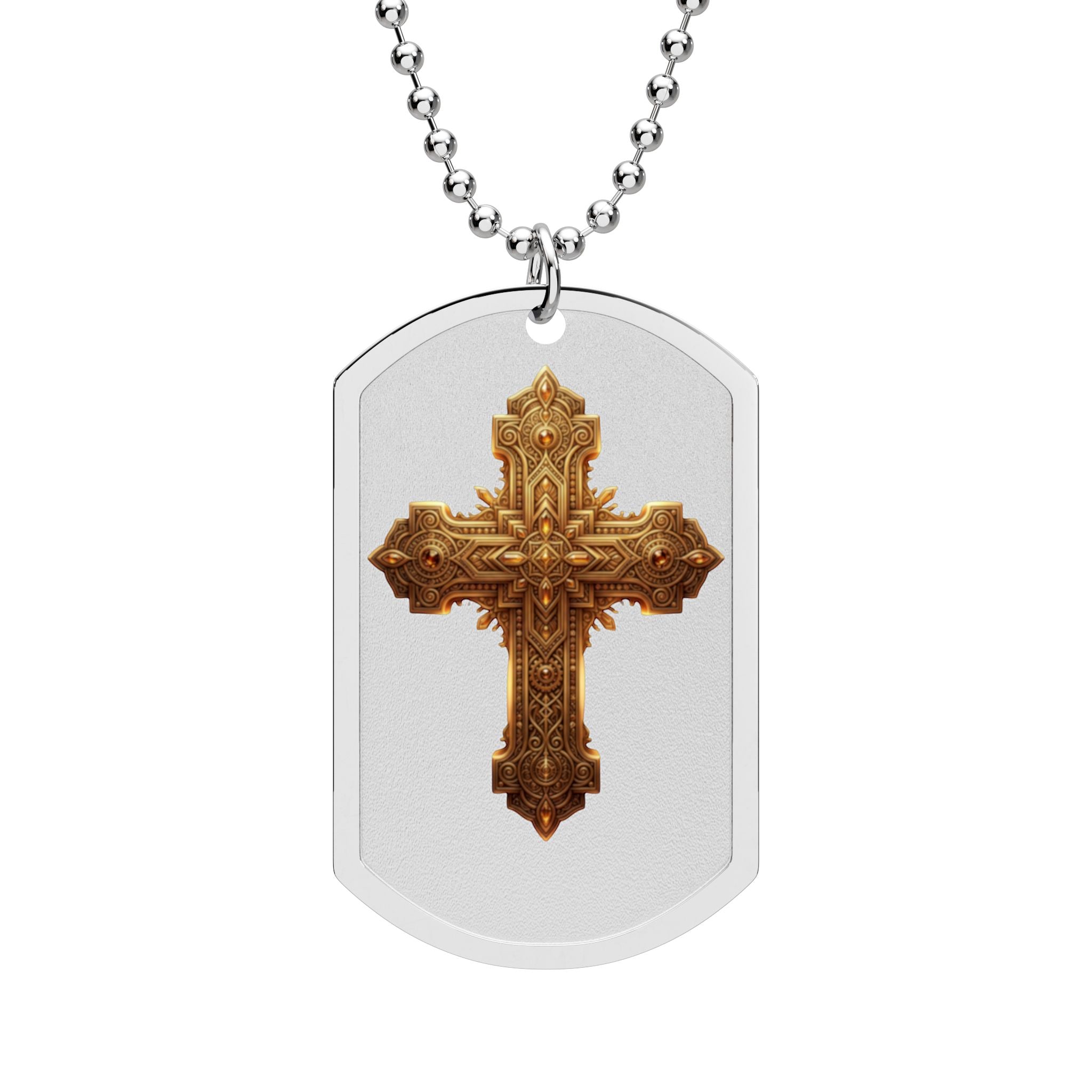 Necklace — Religious Pendant Gold Cross