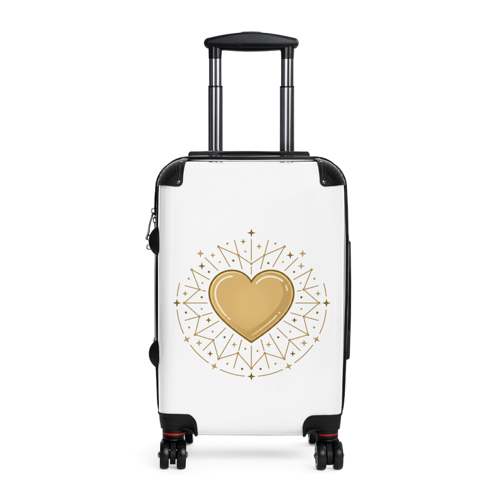 Celestial Gold Heart Suitcase