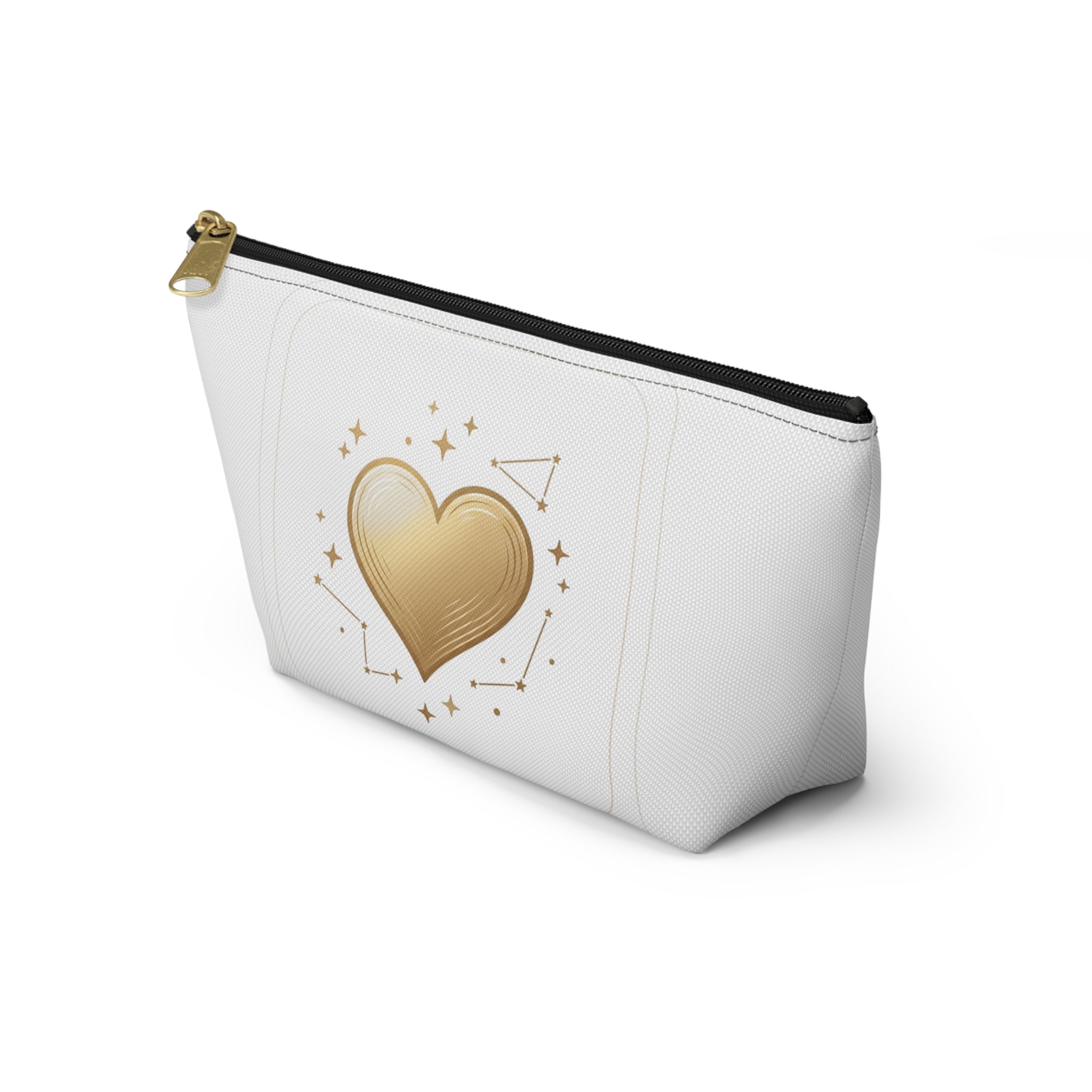 Gold Heart Constellation Accessory Pouch