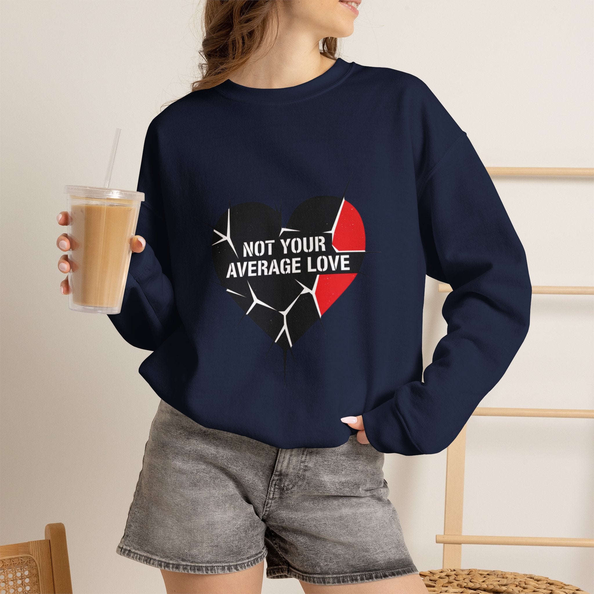 Not Your Average Love Heart Sweatshirt