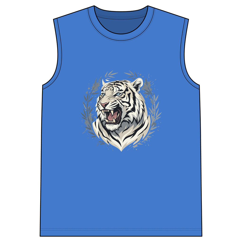 White Tiger Graphic Sleeveless Tee