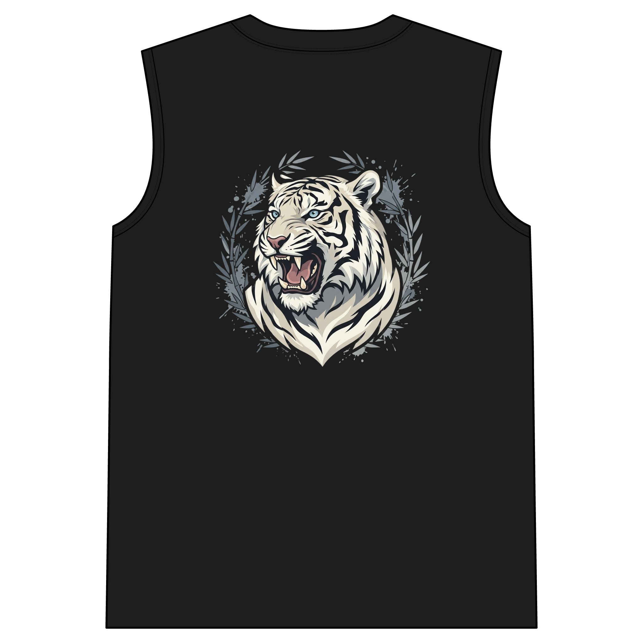 White Tiger Graphic Sleeveless Tee
