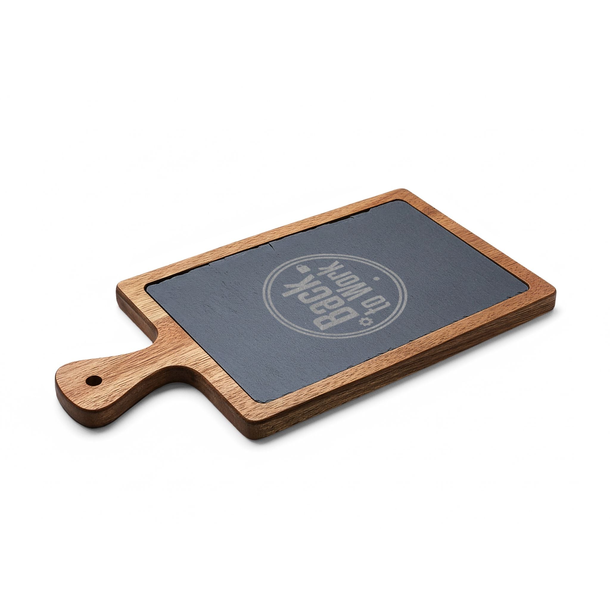 Engraved 'Back to Work' Charcuterie Board