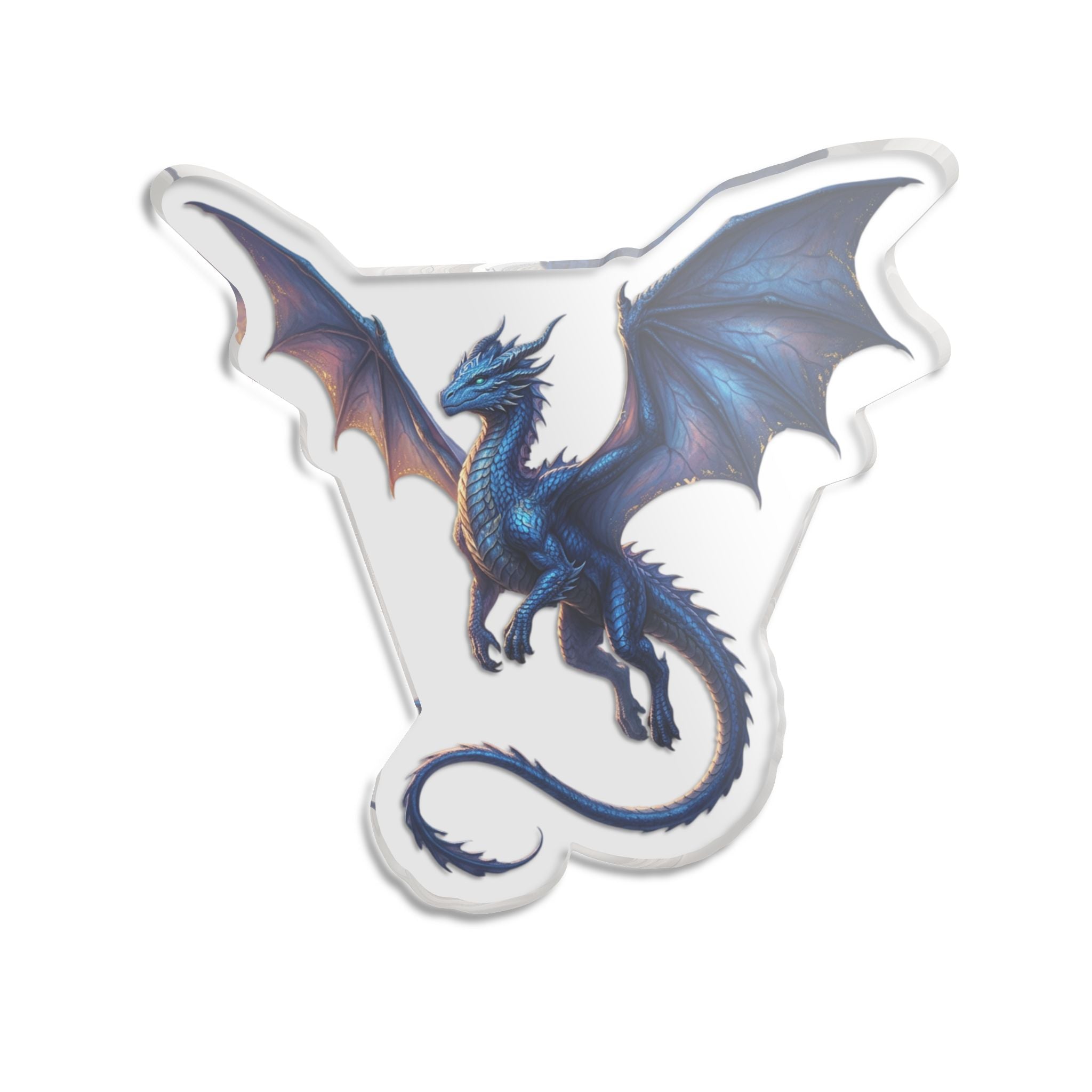 Blue Dragon — Fantasy Creature acrylic statue