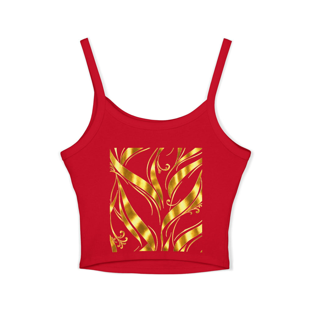 Gold Leaf Abstract Tank Top