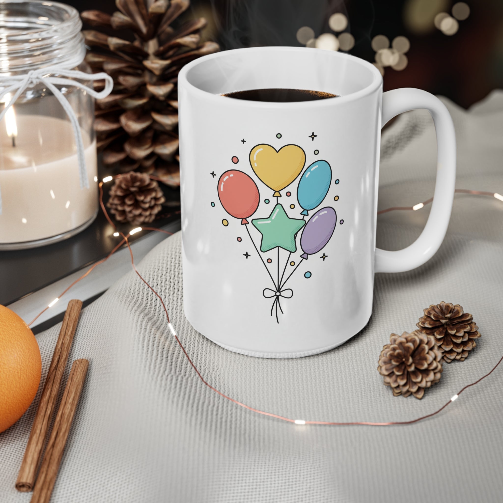 Balloon Bouquet Ceramic Mug 11oz/15oz
