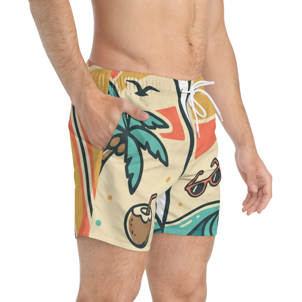Men's Tropical Surf Swim Trunks