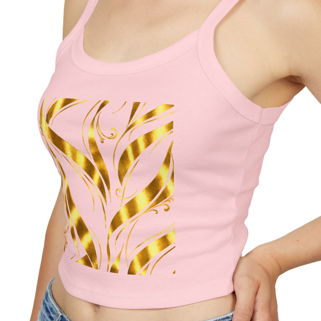 Gold Leaf Abstract Tank Top