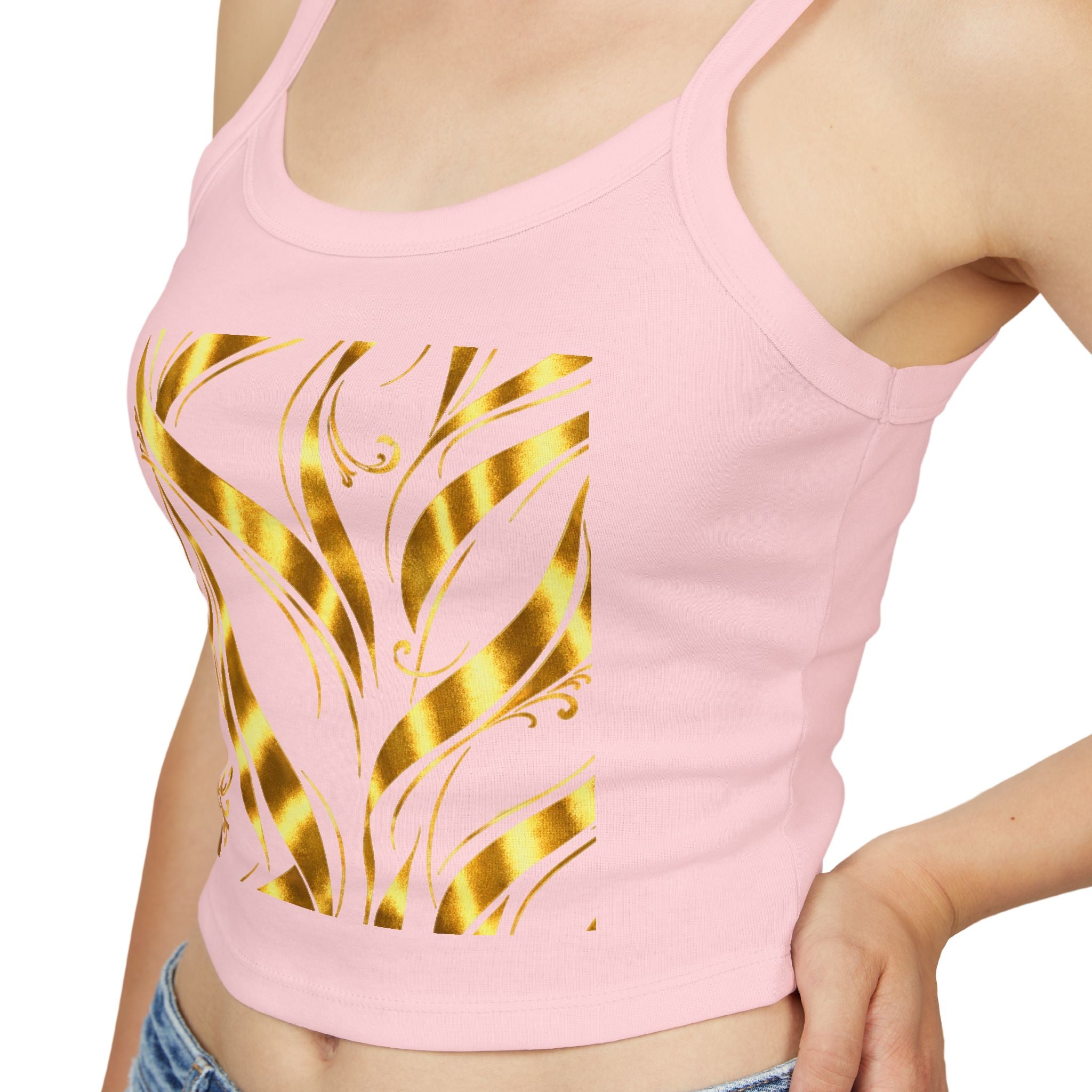 Gold Leaf Abstract Tank Top