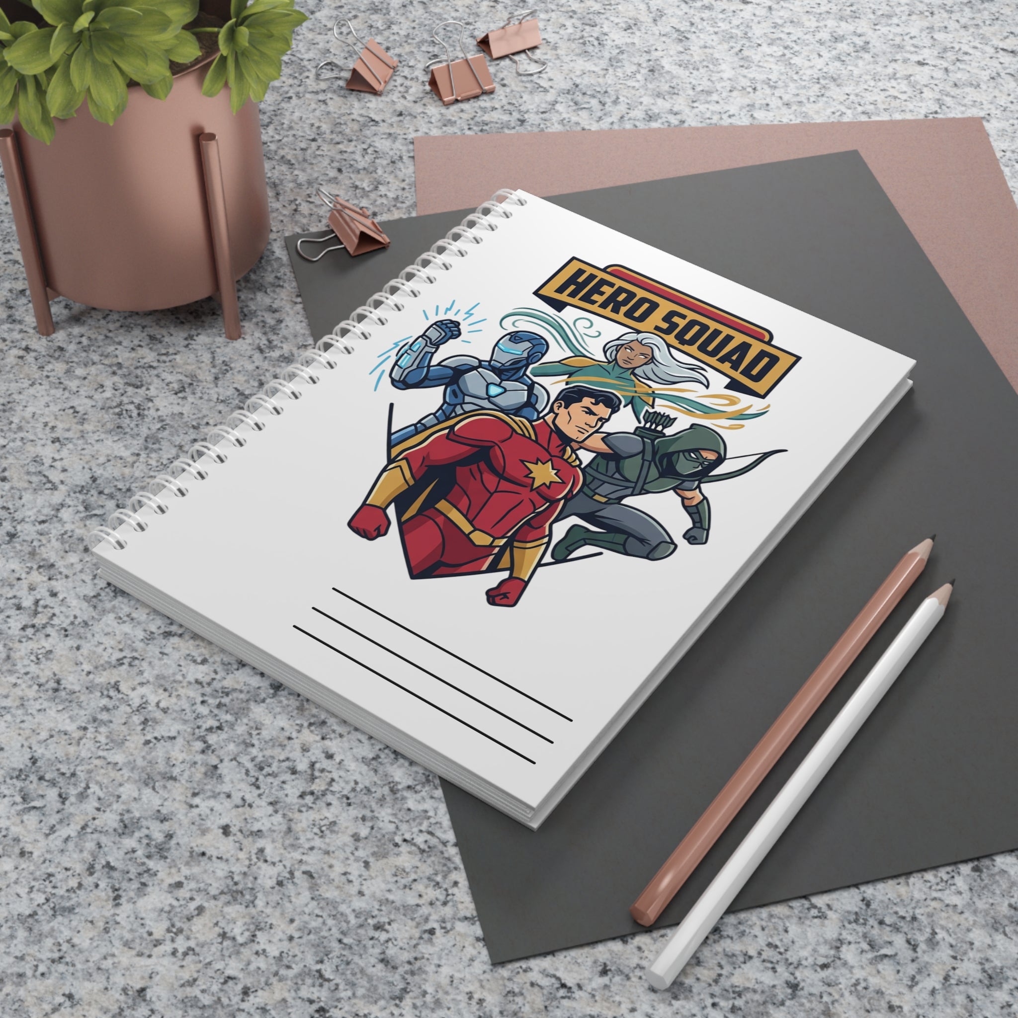 Hero Squad - Spiral Notebook