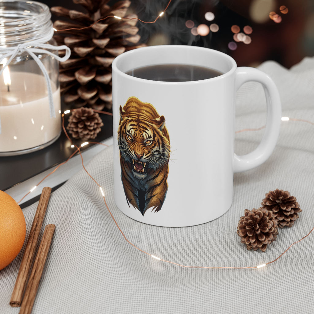 Roaring Tiger Ceramic Mug — Coffee Cup (11oz, 15oz)